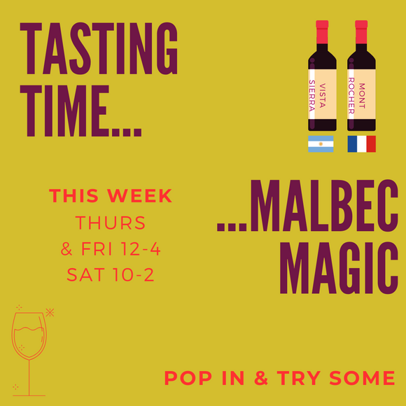 Wine tasting this week - Malbec