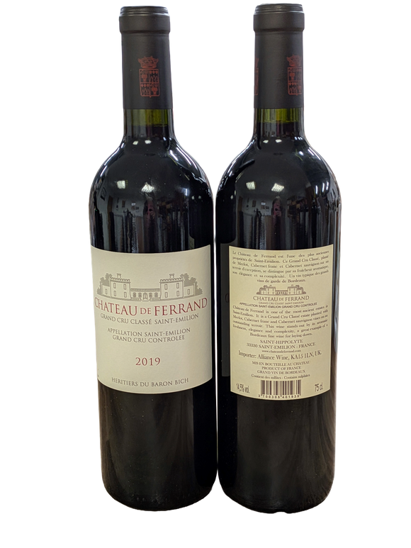 Chateau de Ferrand 2019,  St Emilion Grand Cru Classé