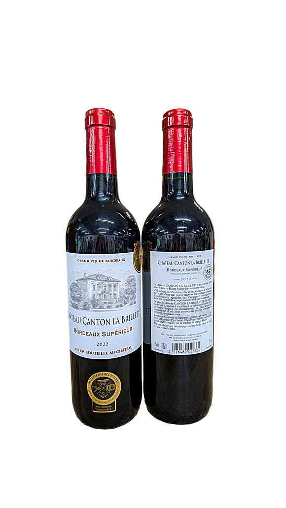 Château Canton La Brillette- Bordeaux Supérieur 2022